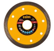 Диск алмазный отрезной 115 х 22,2мм, сплошной, супертонкий, горячий пресс, сухой/мокрый рез// Denzel