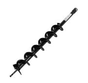 Шнек для грунта E-80, диаметр 80мм, длина 800мм,соединение 20мм, несъёмный нож// Denzel