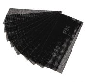 Абразивная сетка Sparta 751225, 115 х 280 мм, с зернистостью P 80, 10 шт. в упаковке, применяется дл