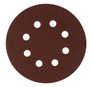 Круг абразивный на ворсовой подложке под «липучку», перфорированный, P 220, 125 мм, 5 шт Matrix