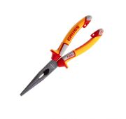 Длинногубцы прямые, диэлектрические рукоятки до 1000 В, трехкомпонентные рукоятки, 205 мм Gross