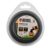 Леска для триммера двухкомпонентная звезда, 2,0мм х 15м, блистер EXTRA CORD// Denzel