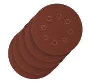 Круг абразивный на ворсовой подложке под «липучку», перфорированный, P 600, 125 мм, 5 шт.// Сибртех