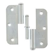 Петля накладная ПН1-85 левая, цинк, 4шт. (Металлист)// Россия