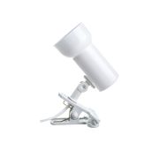 Светильник R63 1ХЕ27 на прищепке белый (размер 7.8х9.6х18.2см)