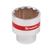 Головка торцевая, 32 мм, 12-гранная, CrV,  под квадрат 1/2