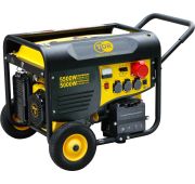 Генератор бензиновый TOR TR6500EW 5,0кВт 220В 25л 
с кнопкой запуска и колесами