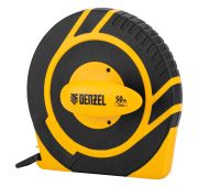 Рулетка геодезическая 50 м х 15 мм, закрытый корпус, фиберглассовая лента// Denzel