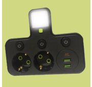 Сетевой фильтр с USB 2 розетки и 2 USB + 1 type C/HG-275