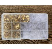 Набор клеммы обжимные для проводов 450шт в пласт.кейсе