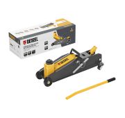 Домкрат гидравлический подкатной с фиксатором, 3 т, 190-532 мм, SUV/ Denzel