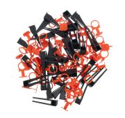 Комплект зажим + клин для системы выравнивания плитки СВП Кольцо, 50/50 шт. в ведре// Сибртех