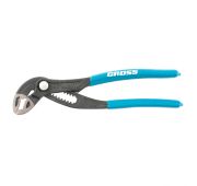 Клещи переставные, кнопочный механизм, обливные рукоятки, 180 мм Gross