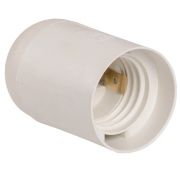 Патрон Е27 пластиковый подвесной, термостойкий пластик, белый