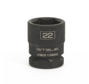 Головка ударная шестигранная, 22 мм, 1/2, CrMo Stels