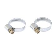 Хомуты металлические, Стандартное болтовое крепление 25-40 мм, 2 шт, ширина 9 мм Сибртех