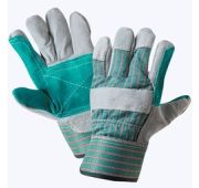 Перчатки  комбинированные спилком«Дока» с 2-мя наладонником