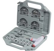 Отвертка с Т-образной эргономичной ручкой и набором насадок, 36 шт, CrV, пластиковый бокс Matrix