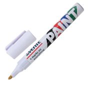 Маркер ПЕРМАНЕНТНЫЙ ЛАКОВЫЙ deVENTE КРУГЛЫЙ 2мм БЕЛЫЙ