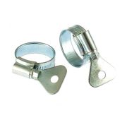 Хомуты металлические, червячные 19-29 мм, ширина 12 мм, W1, с металлическим ключом, 2 шт Сибртех