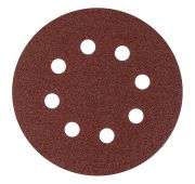 Круг абразивный на ворсовой подложке под «липучку», перфорированный, P 60, 125 мм, 5 шт Matrix