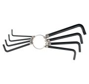 Набор ключей имбусовых Torx 9 шт: T10, 15, 20, 25, 27, 30, 40, 45, 50, оксидированные, на кольце Spa