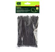 Хомуты, 150 х 3.6 мм, пластиковые, черные, 100 шт Сибртех