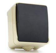 Выключатель 1-клавишный 10А, IP 54 «Сатурн»