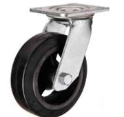 Колесо 560125 черная резина, поворот,  д.125мм