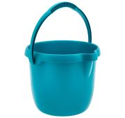 Ведро пластмассовое круглое 12 л, бирюзовое, Home Palisad
