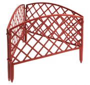 Забор декоративный «Сетка», 24 х 320 см, терракот, Россия, Palisad Забор декоративный «Сетка» 24 х 3