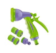 Набор для подключения шланга 3/4,пистолет 8 режимов полива, адаптер, 2 соединителя Palisad