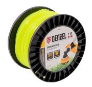 Леска для триммераквадрат, 3,0мм х 111м, на DIN катушке FLEX CORD// Denzel