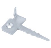 Крепление террасной доски Ключ (Кляммер), 2 мм, 60мм х 30 мм, цинк Россия Сибртех