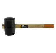 Киянка резиновая, 910 г, черная резина, деревянная рукоятка Sparta