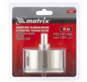 Сверло алмазное по керамограниту, 80 х 67 мм, трехгранный хвостовик Matrix