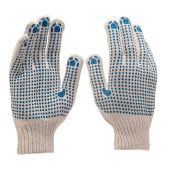 Перчатки трикотажные, с 2хПВХ точкой, 7 класс// Россия