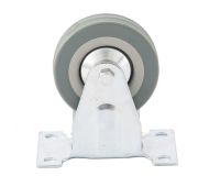 Колесо неповоротное D 100 мм, крепление платформенное Сибртех