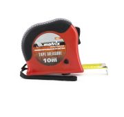 Рулетка Double fixation, 10 м х 25 мм, обрезиненный корпус, двойная плавная фиксация