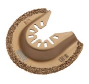 Насадка для МФИ режущая полукруг., HM, по плитке и дереву, 65 мм  // Denzel