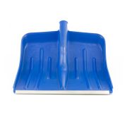 Лопата для уборки снега пластиковая, синяя, 420 х 425 мм, без черенка, Россия, Сибртех