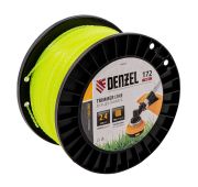 Леска для триммера зубчатыйквадрат, 2,4мм х 172м, на DIN катушке FLEX CORD// Denzel