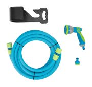 Набор поливочный, шланг 7,5-22,5м, пистолет 10 реж., чехол, подвес, LUXE// Palisad