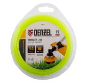 Леска для триммера зубчатый квадрат, 3мм х 15м, блистер FLEX CORD// Denzel