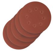 Круг абразивный на ворсовой подложке под «липучку», перфорированный, P 500, 125 мм, 5 шт.// Сибртех