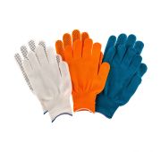 Перчатки в наборе, 3 пары, цвета в ассортименте, ПВХ точка, XL, Россия// Palisad