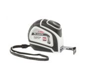 Рулетка Autostop, 5 м x 19 мм, двухкомпонентный корпус, автоматическая фиксация, PRO