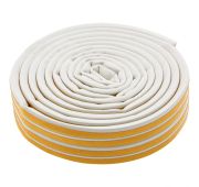 Уплотнитель резиновый, 12 м, профиль «D», белый Сибртех