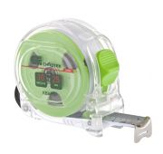 Рулетка Кварц, прозрачный корпус, амортизатор, 10 м х 25 мм Сибртех