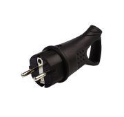 Вилка Smartbuy, прямая каучуковая 230В, 2P+PE, 16A, IP44